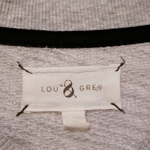 Lou & Grey Striped Pullover Terry Crew Neck Small - Picture 4 of 4